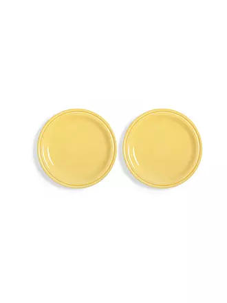&K AMSTERDAM | Teller Set 2tlg. mittel MOCHI 17,5cm Gelb | 
